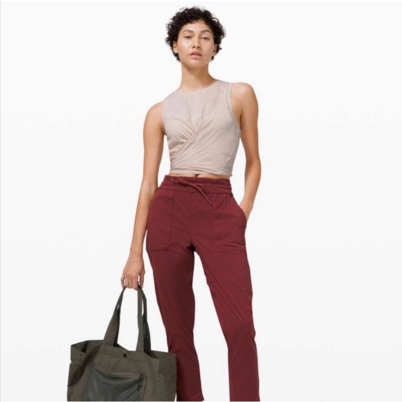 Lululemon Athletica Time to Restore Wrap Cream Yoga Tank Top Cropped - Picture 3 of 7